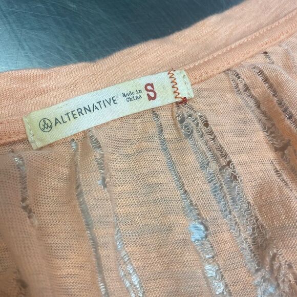 Alternative Earth Solid Pink Salmon Sleeveless Tank Top Size S - Picture 7 of 10